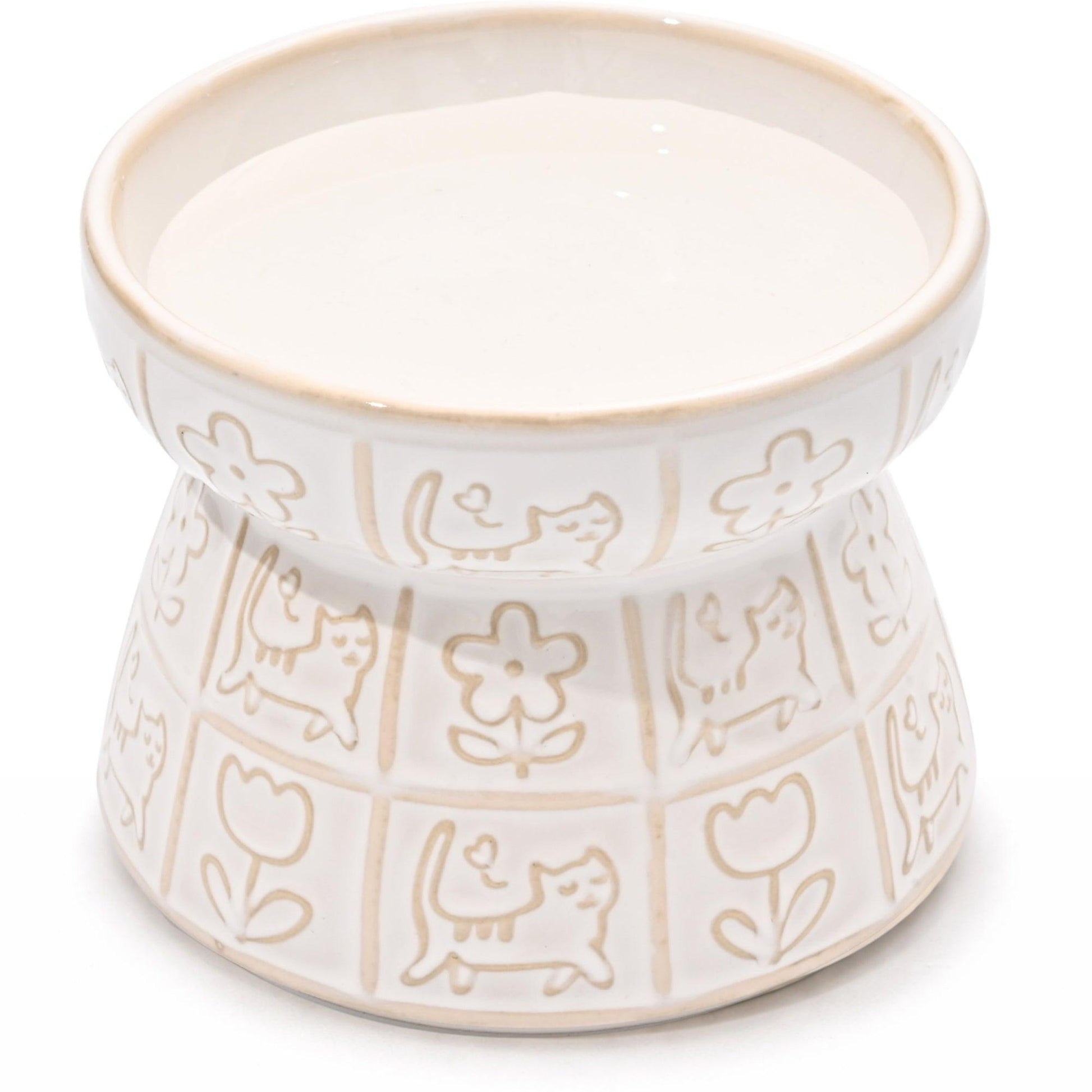 shallow ceramic cat bowls
