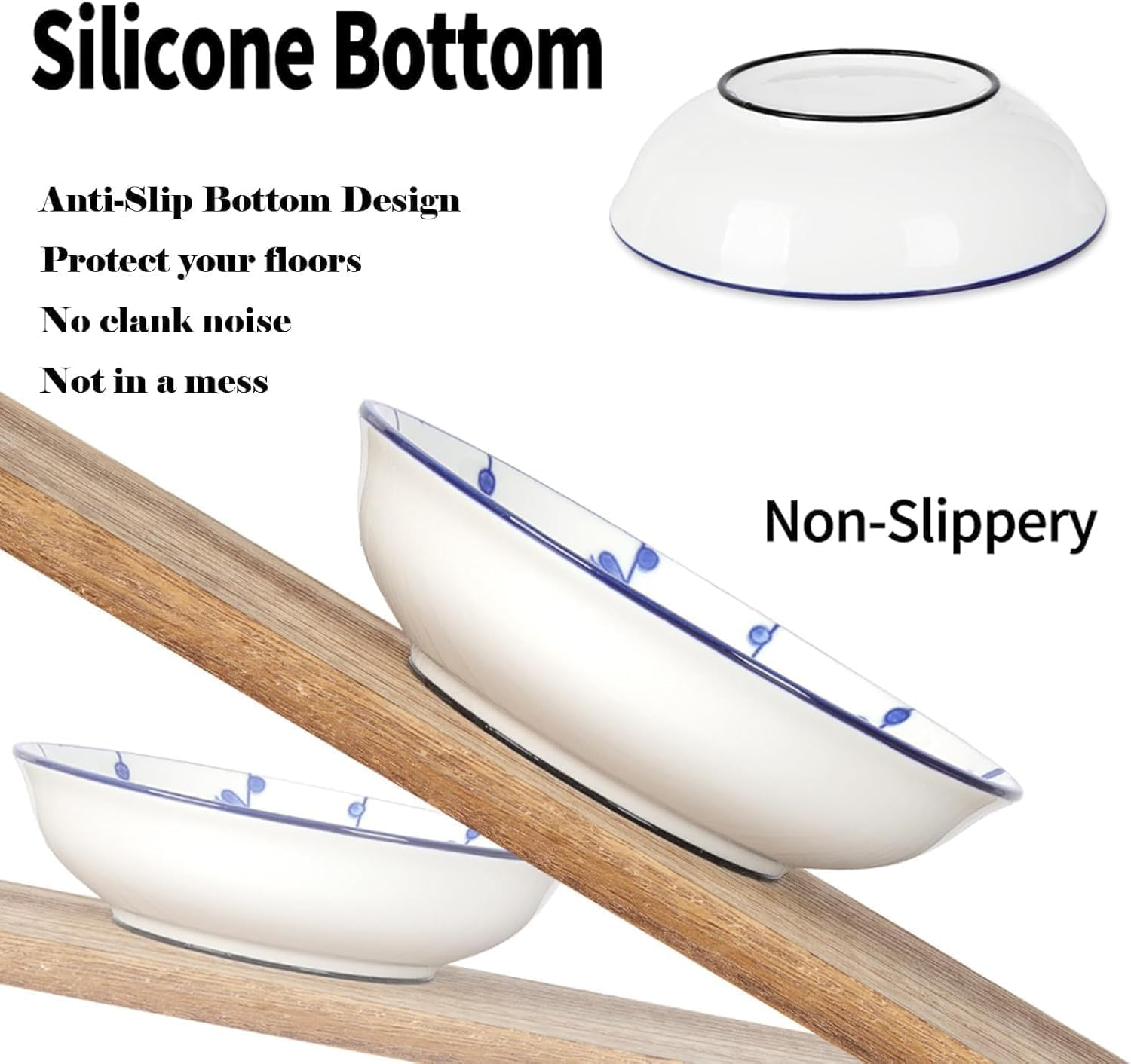 Shallow Ceramic Cat Bowl – Bohemian Style – 6 Pack Whisker Fatigue Prevention Wide Shallow Non-Slip Food-Grade Safe Bowls for Wet & Dry Food, Water Feeding Station– KittyDine.