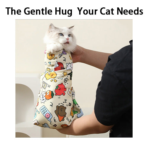 Cartoon Self-Adhesive Cat Wrap Towel