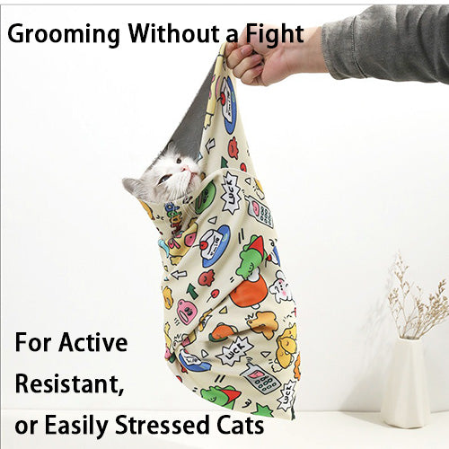Cartoon Self-Adhesive Cat Wrap Towel