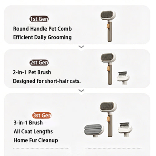 Self-Cleaning Grooming Brush