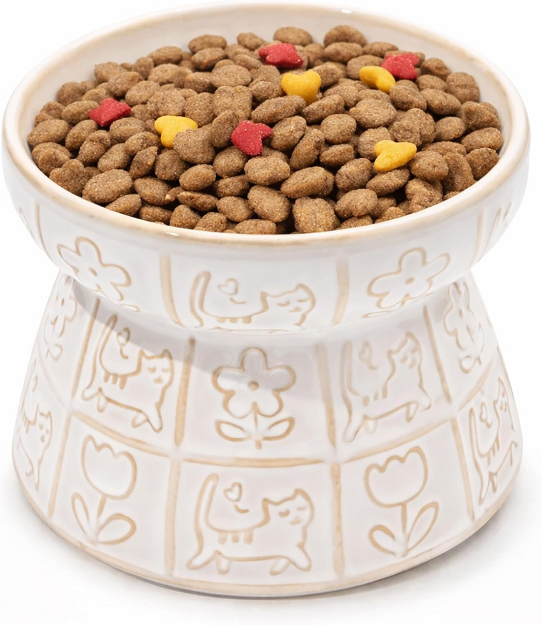 shallow ceramic cat bowls