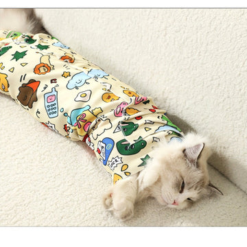Cartoon Self-Adhesive Cat Wrap Towel