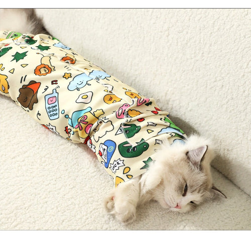 Cartoon Self-Adhesive Cat Wrap Towel