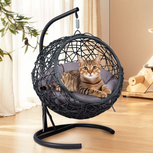 Hanging Cat Egg Chair with Cushion